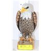 Image 1 : HAND PAINTED WOODEN EAGLE 9"H