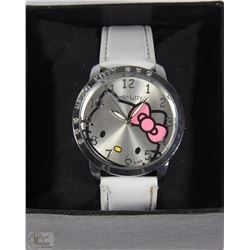 HELLO KITTY WATCH WHITE STRAP