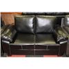 Image 2 : NEW BLACK LEATHERETTE SOFA AND LOVE SEAT WITH