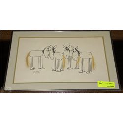 J.BYDWELL DONKEY ART PICTURE