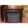 Image 1 : WOOD ELECTRIC FIREPLACE