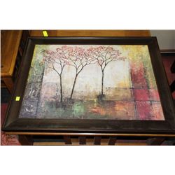 FRAMED ABSTRACT TREE PICTURE