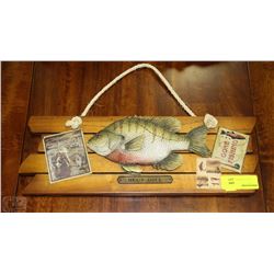 BLUE GILL GONE FISHING WALL HANGING
