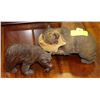 Image 1 : TWO HAND CARVED FISHING BEARS