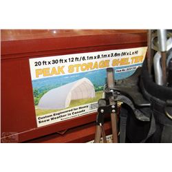 NEW 20FTX30FTX12FT PEAK STORAGE SHELTER