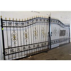 NEW 20FT HEAVY DUTY BI-PARTING WROUGHT IRON