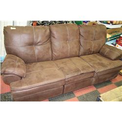 RECLINING MICROFIBRE SOFA-7FEET WIDE