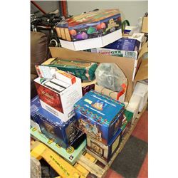 PALLET WITH LARGE ASSORTMENT OF NEW AND USED