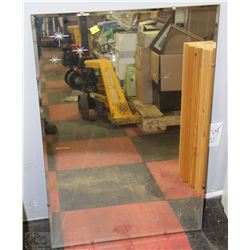 VINTAGE ETCHED GLASS MIRROR