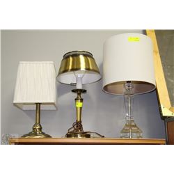 THREE ASSORTED ESTATE LAMPS