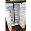 Image 2 : STAINLESS STEEL KITCHENAIDE SIDE BY SIDE FRIDGE W/