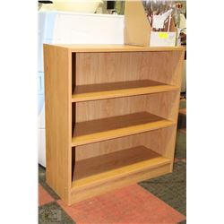 LIGHT OAK COLOR BOOKSHELF 30"X11"31"H