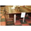 Image 1 : NEW RUSTIC STYLE BAR TABLE WITH 2 STOOLS 52"X52"
