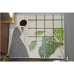 ORIENTAL LARGE OIL ON CANVAS-61"X49"