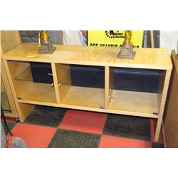HORIZONTAL BLONDE TONE CABINET-59"X16"X32"