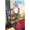 Image 1 : 6' CAST IRON  FREESTANDING DOUBLE SIDED CLOCK