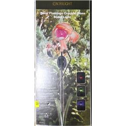 CASE OF 4 MIXED BOX OF SOLAR CRACKLE GLASS STAKE