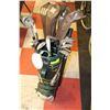 Image 1 : SET OF CONCEPT GOLF CLUBS IN LEATHERETTE GOLF BAG