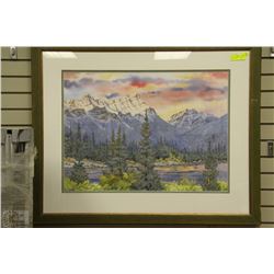 MARILYN KINSELLA  WATERCOLOR PAINTING 35"X41"