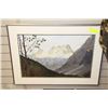 Image 1 : BERN SMITH FRAMED AND MATTED PICTURE OF MOUNTAIN