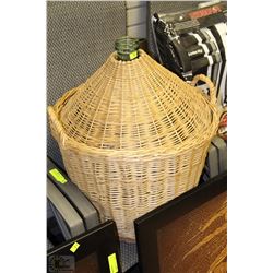 LARGE CARBOY BOTTLE WITH WICKER BASKET