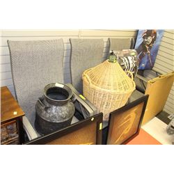 SET OF FOUR PATIO CHAIRS