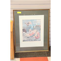 ESTATE FRAMED WATER COLOUR PRINT