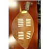 Image 1 : AFRICAN SHIELD AND SPEAR DISPLAY MADE OUT OF HIDE