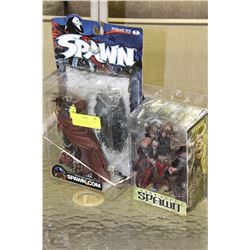 2 SPAWN COLLECTIBLE ACTION  FIGURINES IN BOX