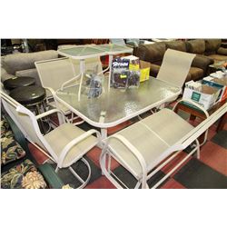 EIGHT PIECE PATIO FURNISHINGS SET