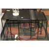 Image 1 : METAL 3 PC NESTING TABLE SET