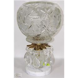 MARBLE BASED CRYSTAL CANDY DISH WITH HANGING