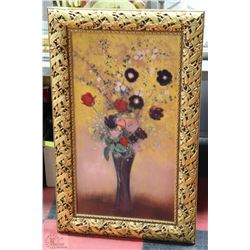 VINTAGE ESTATE VASE AND FLOWER FRAMED PAINTING