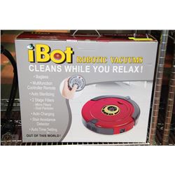 IBOT ROBOTIC VACUUM WITH REMOTE CONTROL NEW IN BOX