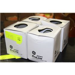 FOUR 50 WATT GE HALOGEN LIGHTS