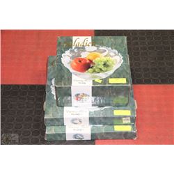 3 MATCHING SERVING DISHED BY CASSIDYS INCL.FRUIT