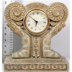 HEAVY QUARTZ MANTLE DECORATIVE CLOCK