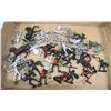 Image 1 : FLAT OF ARMY/KNIGHT FIGURES - 2-1/2" TALL