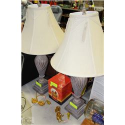 PAIR OF DECORATIVE LAMPS