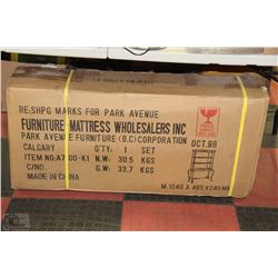 WROUGHT IRON AND GLASS BAKERS RACK NEW IN BOX