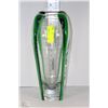 Image 1 : GREEN ART GLASS VASE