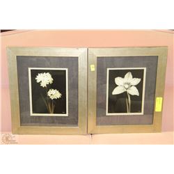 PAIR OF FRAMED FLORAL PICTURES