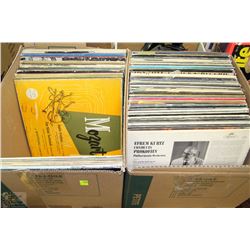 TWO BOXES OF LP'S