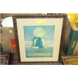 VINTAGE FRAMED PICTURE- KING OF THE BLACK ISLES