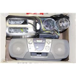 ESTATE BOX WITH MAGIC BULLET MIXER, SONY