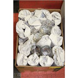 ESTATE BOX OF GOLD TRIM GLASSES