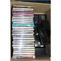 ESTATE BOX OF CD'S WITH HANDHELD GAMES, SOUND