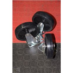 SET OF 3 CASTORS