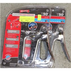 LOT OF 2 ARROW T50 STAPLE GUNS