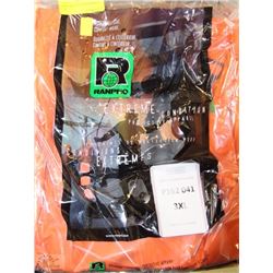 RANPRO ORANGE NOMEX BIB RAIN PANTS
